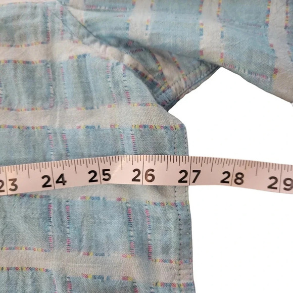 Carbon2Cobalt Men's XXL Blue Button-down Long Sleeve w/ Multi-color Detailing - Picture 6 of 14